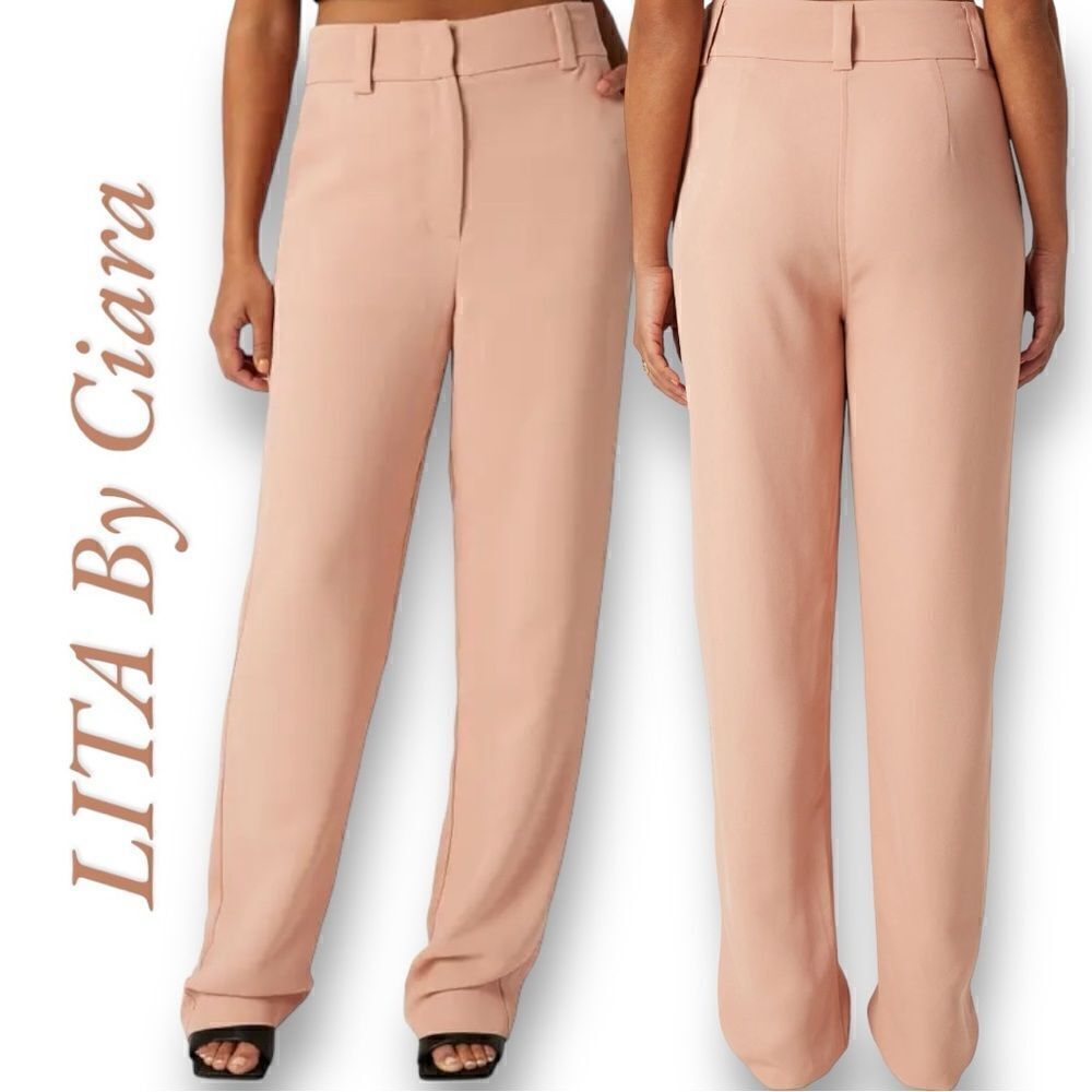 LITA by Ciara Women’s High Waist Wide Leg Pants in the Size 14 in Lotus Color